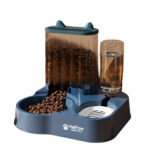 TaraPet 2.3L Automatic Dry Food Feeder and 1.3L Water Dispenser Set Feeding System