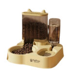 TaraPet 2.3L Automatic Dry Food Feeder and 1.3L Water Dispenser Set Feeding System