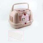 TaraPet Pet Travel Carrier Ventilation Hard Sided Cat Carrier Airplane Air Box for Cats and Kitten (Brown)