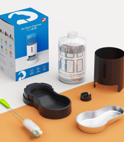 4L Gravity Water Dispenser for Cats with Visible Window