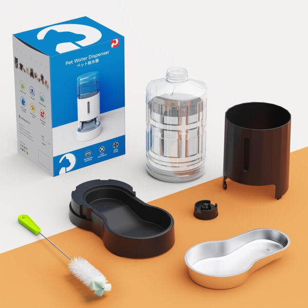 4L Gravity Water Dispenser for Cats with Visible Window
