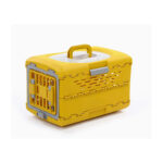 TaraPet Collapsible Portable Dog Cat Crate Pet Carrier Cage (Yellow