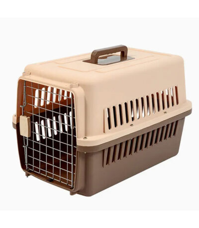 TaraPet Small Pet Travel Crate with Easy-Open Latch Airline Approved