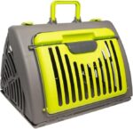 TaraPet Triangular plastic cat carrier travel carrier collapsable and easy to use 45x35x30cm 500g
