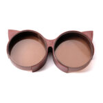 TaraPet Cat-Shaped Double Feeding Pet Bowl