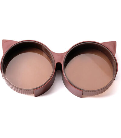 TaraPet Cat-Shaped Double Feeding Pet Bowl