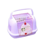 TaraPet Pet Travel Carrier Ventilation Hard Sided Cat Carrier Airplane Air Box for Cats and Kitten (Purple)