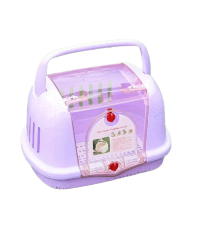 TaraPet Pet Travel Carrier Ventilation Hard Sided Cat Carrier Airplane Air Box for Cats and Kitten (Purple)