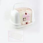 TaraPet Pet Travel Carrier Ventilation Hard Sided Cat Carrier Airplane Air Box for Cats and Kitten (White)