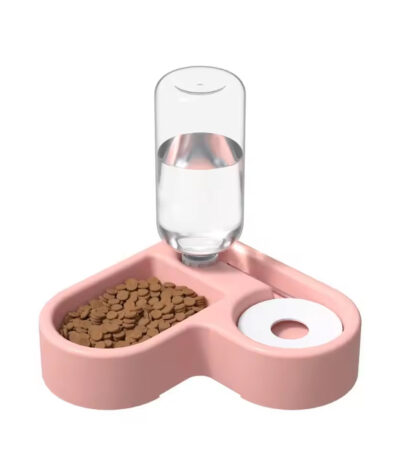 TaraPet 2-in-1 Corner Shaped Automatic Pet Feeder & Water Dispenser - Convenient Food and Hydration Station for Cats