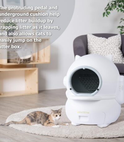Automatic litter box for multiple of cats?One-touch intelligent safety cat litter box easy to clean