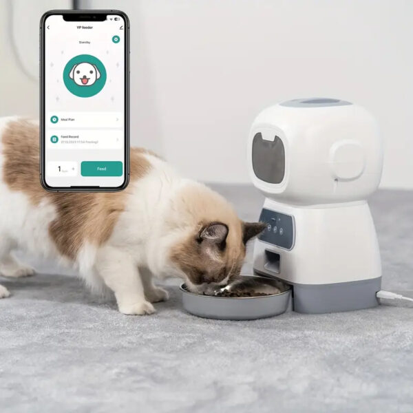 3.5L Timed Dog Feeder 4 Meals Daily with Portion Control