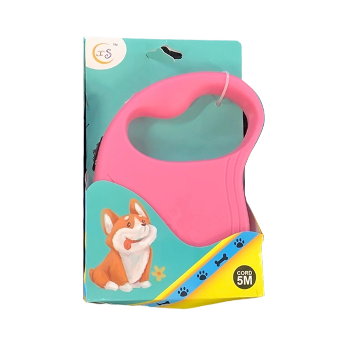 TaraPet 5M Retractable Leash for Dogs Pink color TaraPet 5M Retractable Leash for Dogs Pink color
