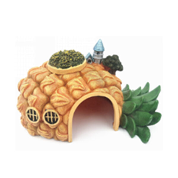 Tankii Aquarium Decor Ornament Big Pineapple House