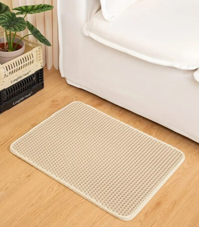 Honeycomb Double Layer Waterproof Cat Litter Trapping Mat