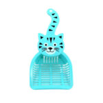 TaraPet Cat Face Shape Poop Scooper Cat Box Scooper Toilet Cleaning Spoons Non-Slip Cat Shape Handle Hollow Cat Sand Shovel for Cat