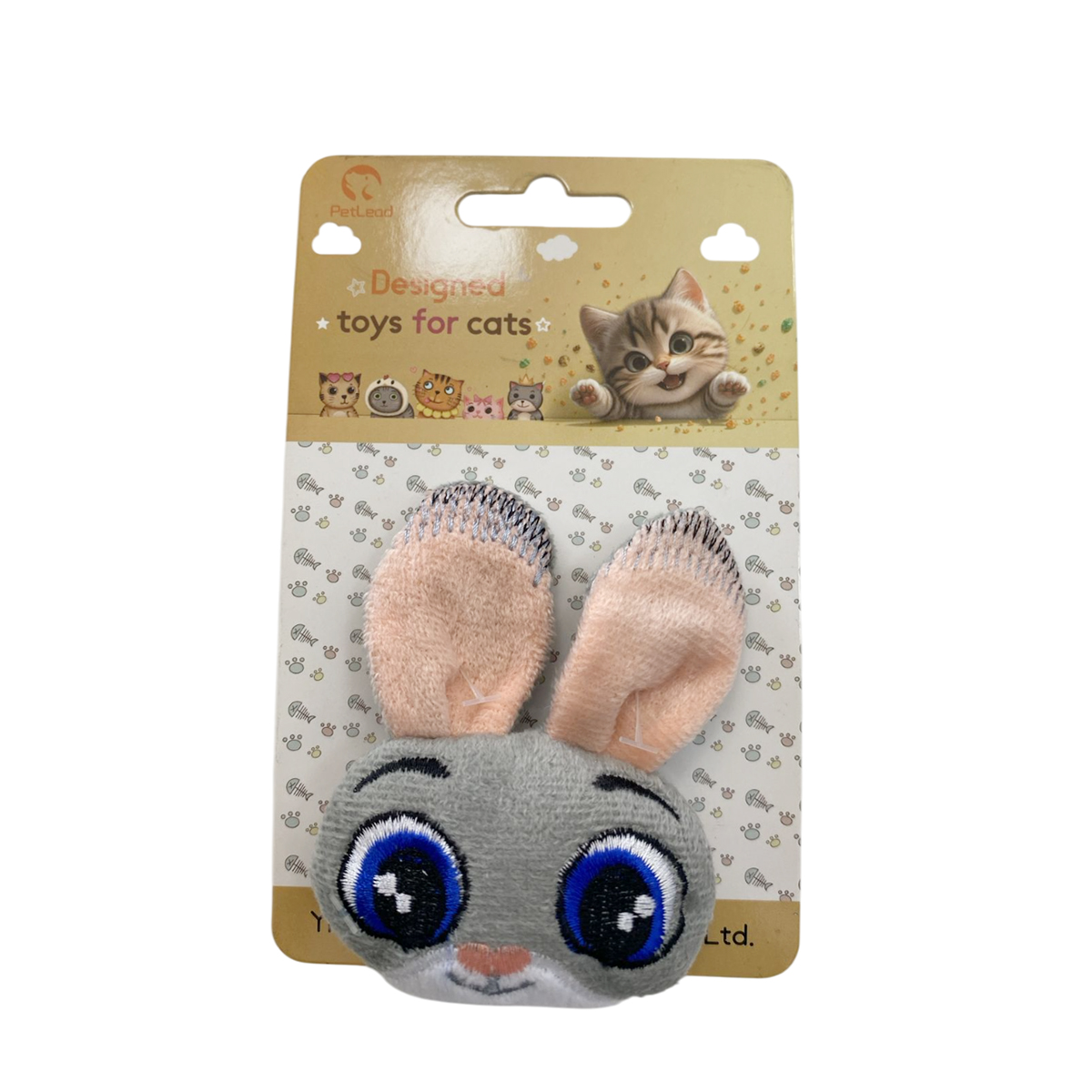 TaraPet Big Eyes Rabbit Head Plush Catnip Toy (Gray) TaraPet Big Eyes Rabbit Head Plush Catnip Toy (Gray)