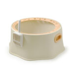 TaraPet Large Round Cat Litter Box with High Rim