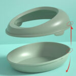 Magnanimous Callous Semi-enclosed Cat Litter Box (Pink)