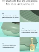 Splash-proof Cat Toilet Litter Box