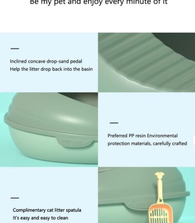 Splash-proof Cat Toilet Litter Box