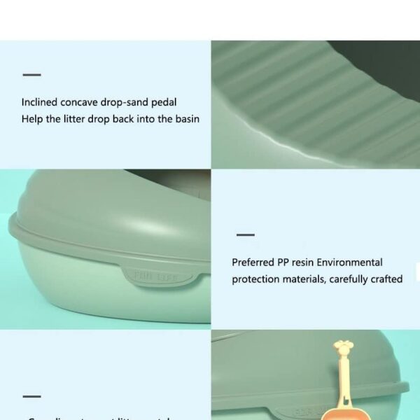 Splash-proof Cat Toilet Litter Box