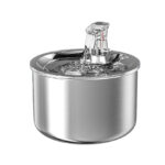 TaraPet Stainless Steel Smart Pet Water Fountain features a 2L capacity