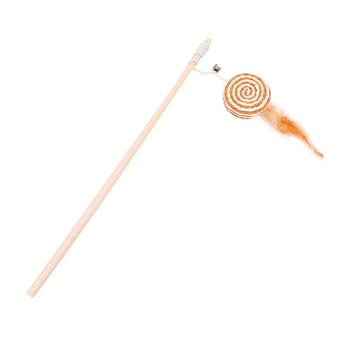 TaraPet Teaser Cat Toy Wooden with Tray & Feather Interactive Wand (Option 1) TaraPet Teaser Cat Toy Wooden with Tray & Feather Interactive Wand (Option 1)