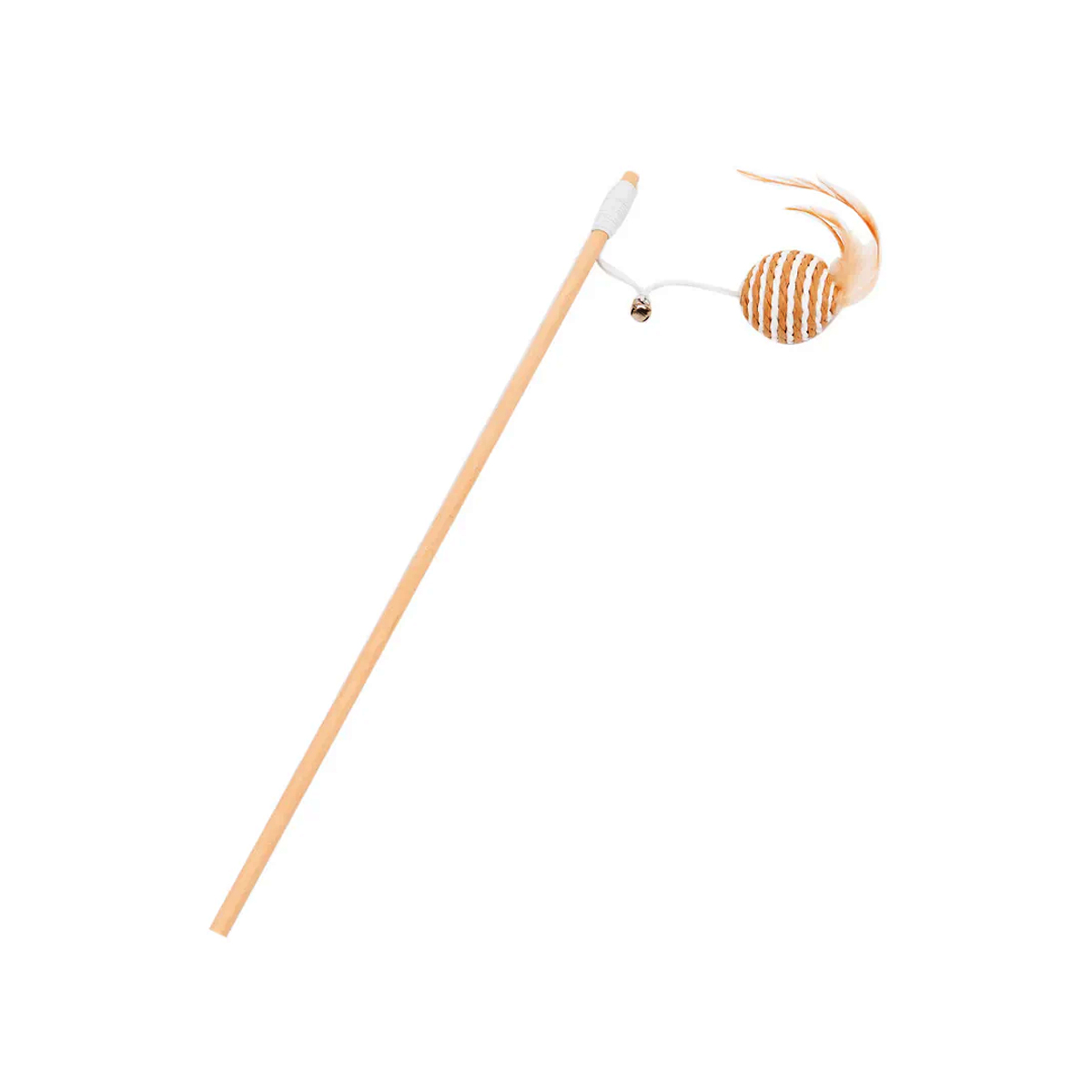 TaraPet Teaser Cat Toy Wooden with Tray & Feather Interactive Wand (Option 2) TaraPet Teaser Cat Toy Wooden with Tray & Feather Interactive Wand (Option 2)