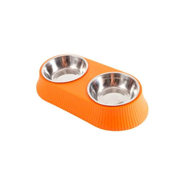 TaraPet Double Bowl Detachable Stainless Steel Bowl