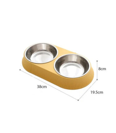 Pet Feeder for Cats and Small Dogs (Yellow)