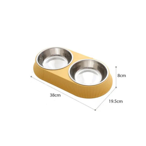 Pet Feeder for Cats and Small Dogs (Yellow)