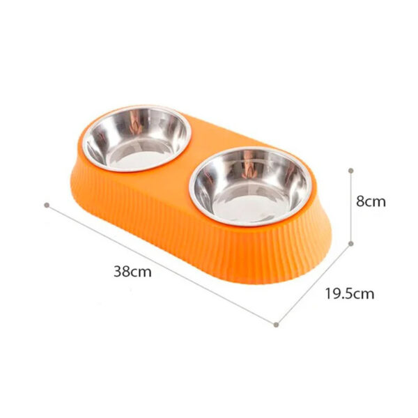 Pet Feeder for Cats and Small Dogs (Orange)