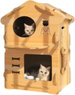 TaraPet Cat Villa Cat Nest Four Seasons Universal Villa Closed Cat House Indoor Pet Villa Cat House Cat House