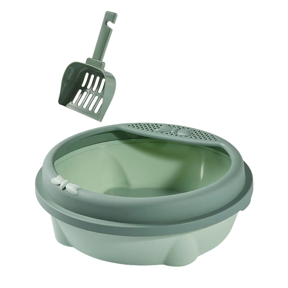 TaraPet Cat Litter Box Open Top Kitten Potty Toilet Indoor Cats Cage Accessories Cats Toilet Pet Litter Pan for Small and Medium Cats (Green) TaraPet Cat Litter Box Open Top Kitten Potty Toilet Indoor Cats Cage Accessories Cats Toilet Pet Litter Pan for Small and Medium Cats (Green)