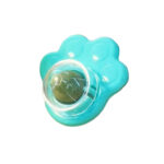 TaraPet Catnip Ball Cat Paw Shape Snack Ball Rotating Cat Edible Ball Fixed Nutrition Candy Ball Edible Snack Toy for Cats Dental Care (Green)