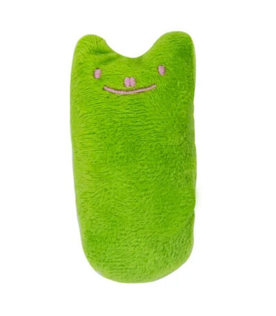 TaraPet Cat Funny Face Catnip Plush Toys for Cat (Green)