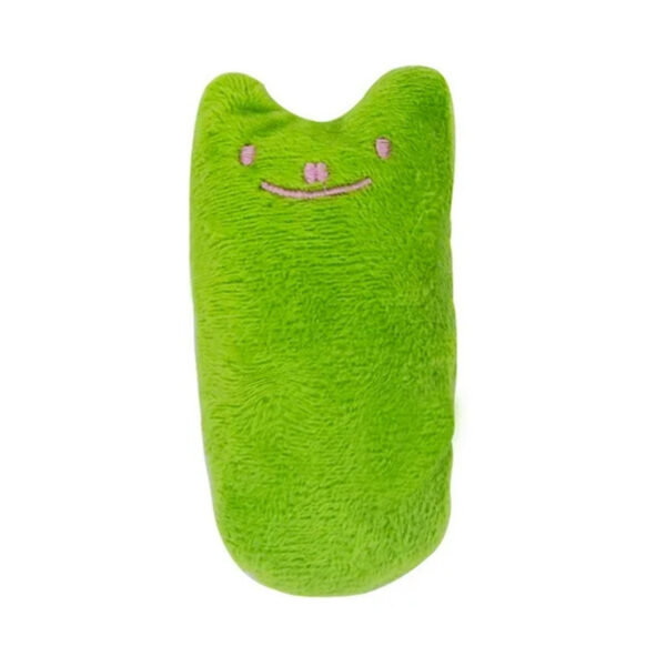 TaraPet Cat Funny Face Catnip Plush Toys for Cat (Green)