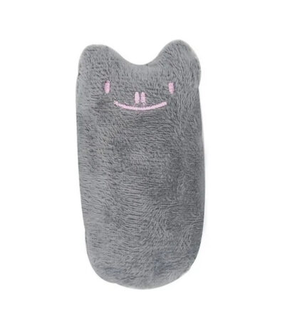 TaraPet Cat Funny Face Catnip Plush Toys for Cat (Gray)
