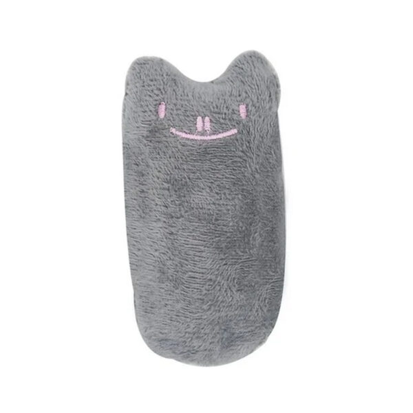 TaraPet Cat Funny Face Catnip Plush Toys for Cat (Gray)