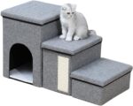 TaraPet 3-Step Foldable Storage Indoor Cat Steps