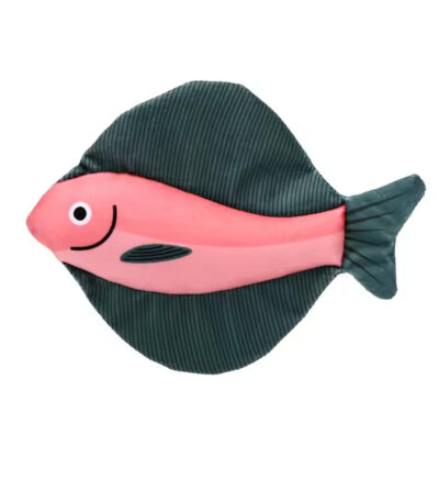 TaraPet Interactive Plush Fish Cat Toy with Crinkle Paper - Durable Polyester Blend