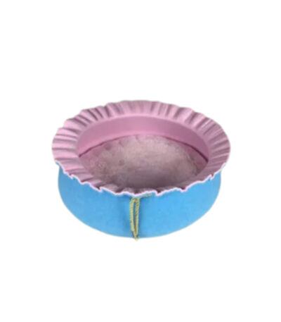 TaraPet Sunflower Shape Felt Pet Bed for Cats Nest Cute Sleeping Bed (Pink-Blue)