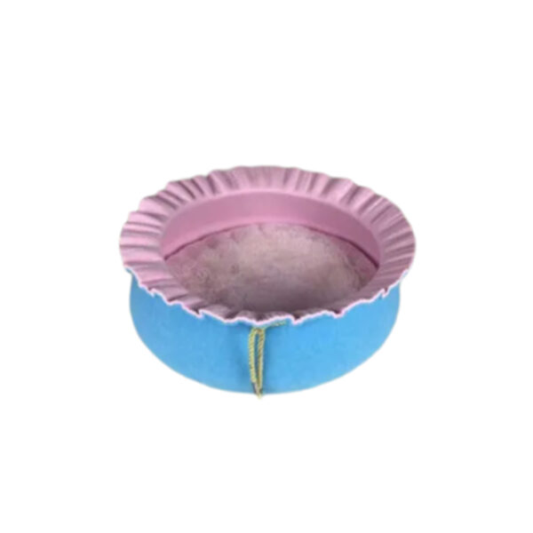 TaraPet Sunflower Shape Felt Pet Bed for Cats Nest Cute Sleeping Bed (Pink-Blue)
