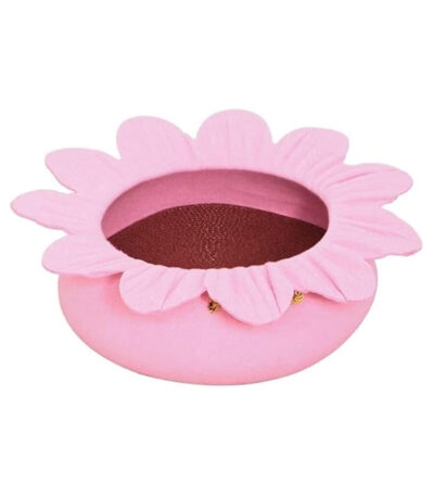 TaraPet Sunflower Shape Felt Pet Bed for Cats Nest Cute Sleeping Bed (Pink)