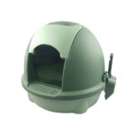 TaraPet Enclosed Cat Litter Box Odor-proof And Anti-sand Cat Litter Toilet for Cats (Green)