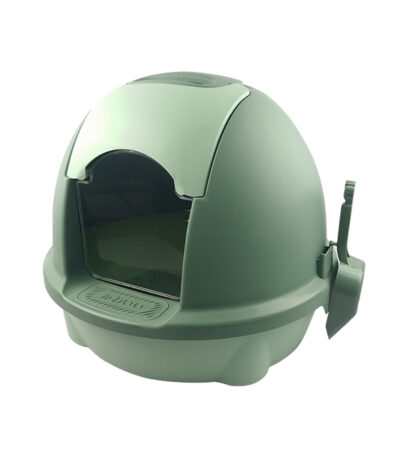 TaraPet Enclosed Cat Litter Box Odor-proof And Anti-sand Cat Litter Toilet for Cats (Green)