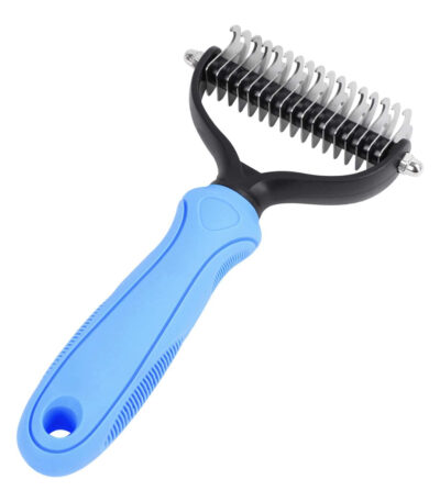 TaraPet Grooming Dematting Comb Cats Dogs Double Sided Blade Rake Comb