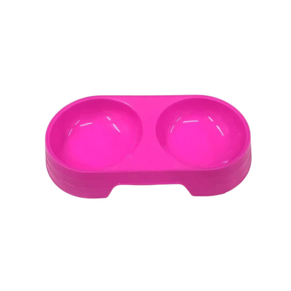 TaraPet Double-Eye Plastic Bowl for Pets - Food and Water Serving