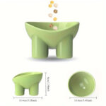 Anti-Tip Plastic Feeding Dish for Cats